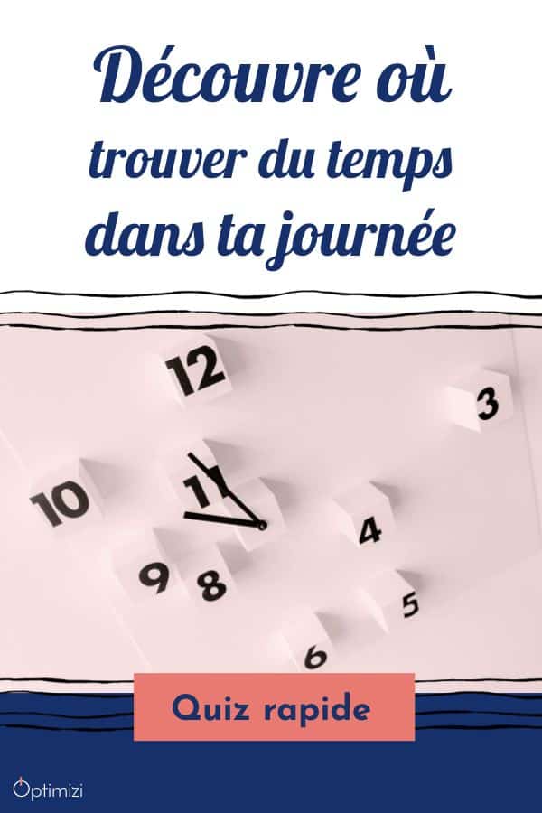 Où trouver du temps dans ta journée? la réponse en moins de 2 minutes et sans email